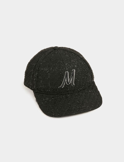 Casquette M tweed noir femme