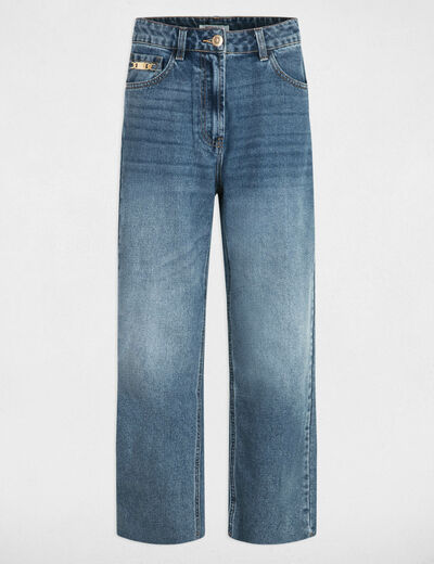 Rechte jeans 7/8 jean stone vrouw