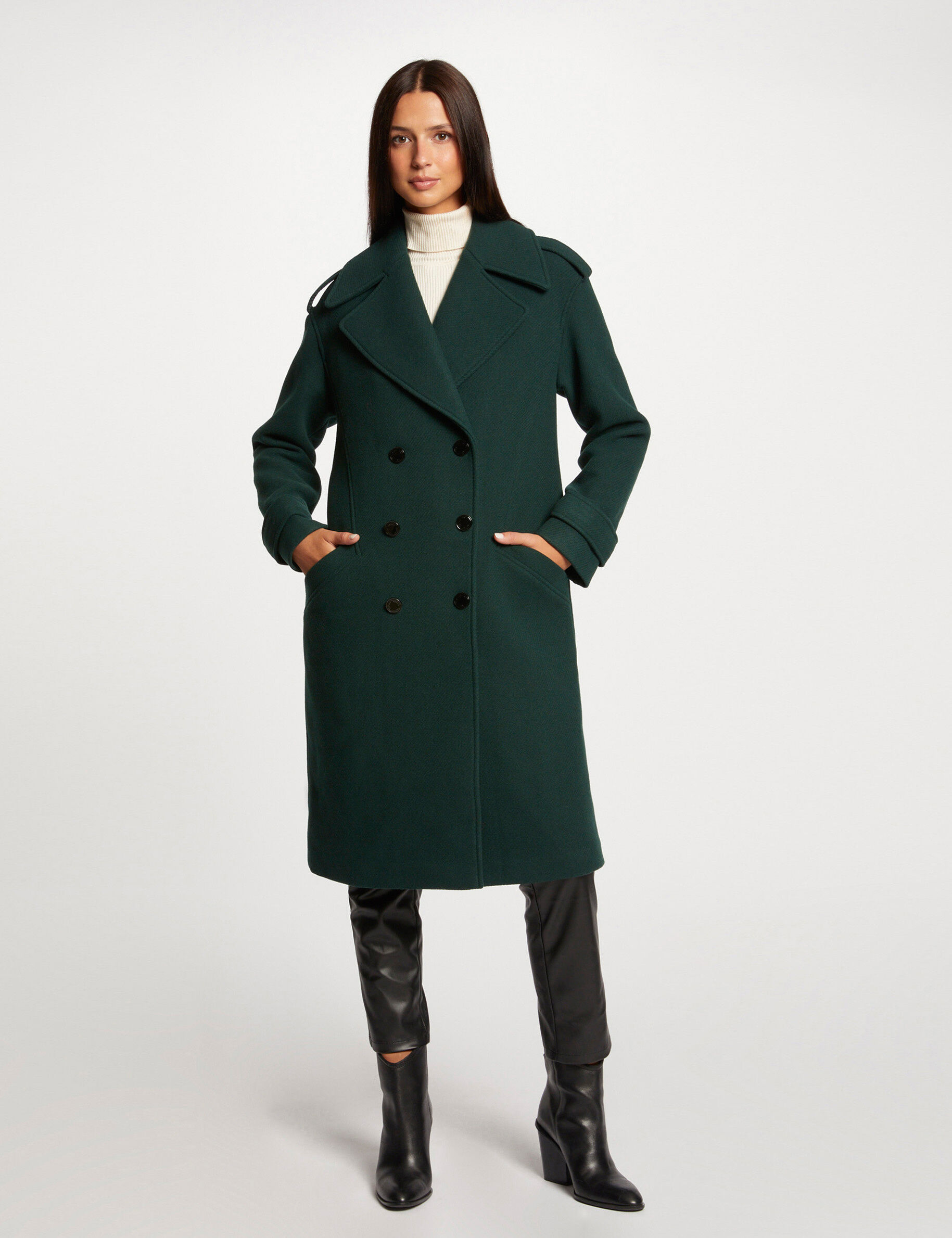 Manteau femme vert foncé hot sale