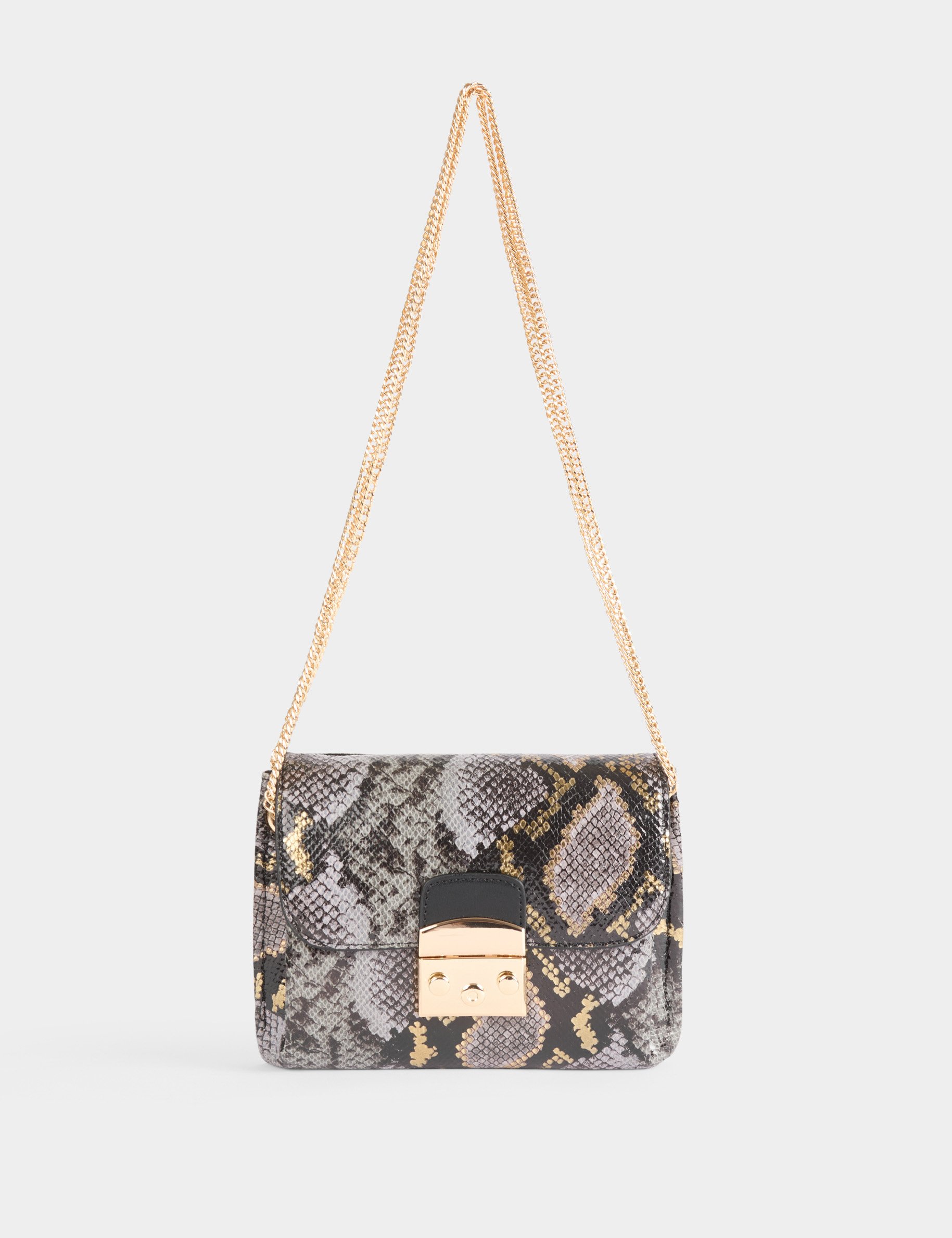 Python clutch tas meerkleurig vrouw