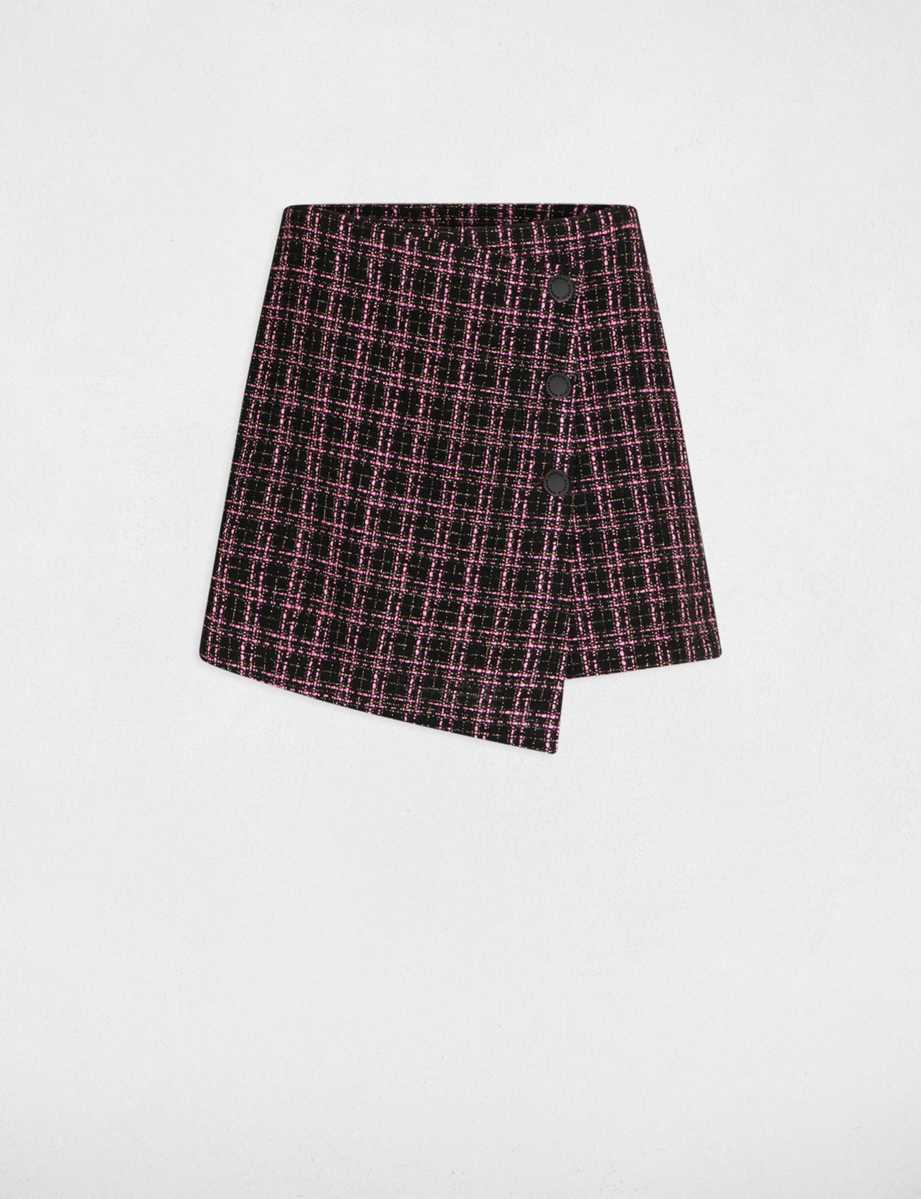 Jupe-short ajustée tweed multico femme