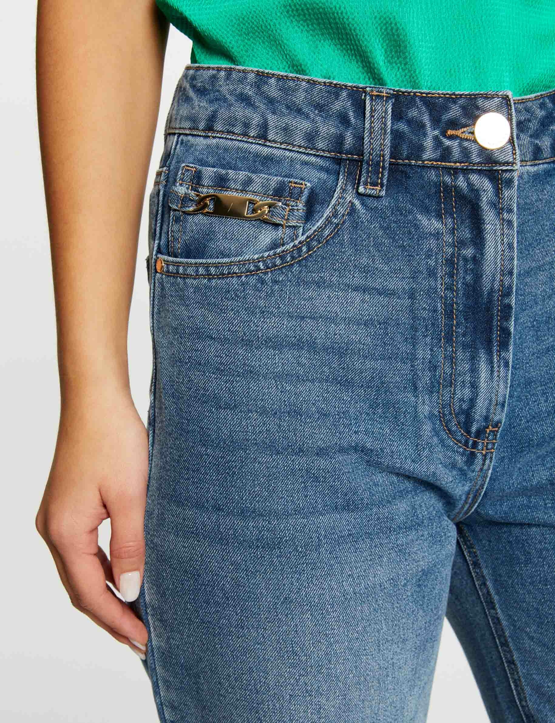 Jeans droit 7/8ème jean stone femme