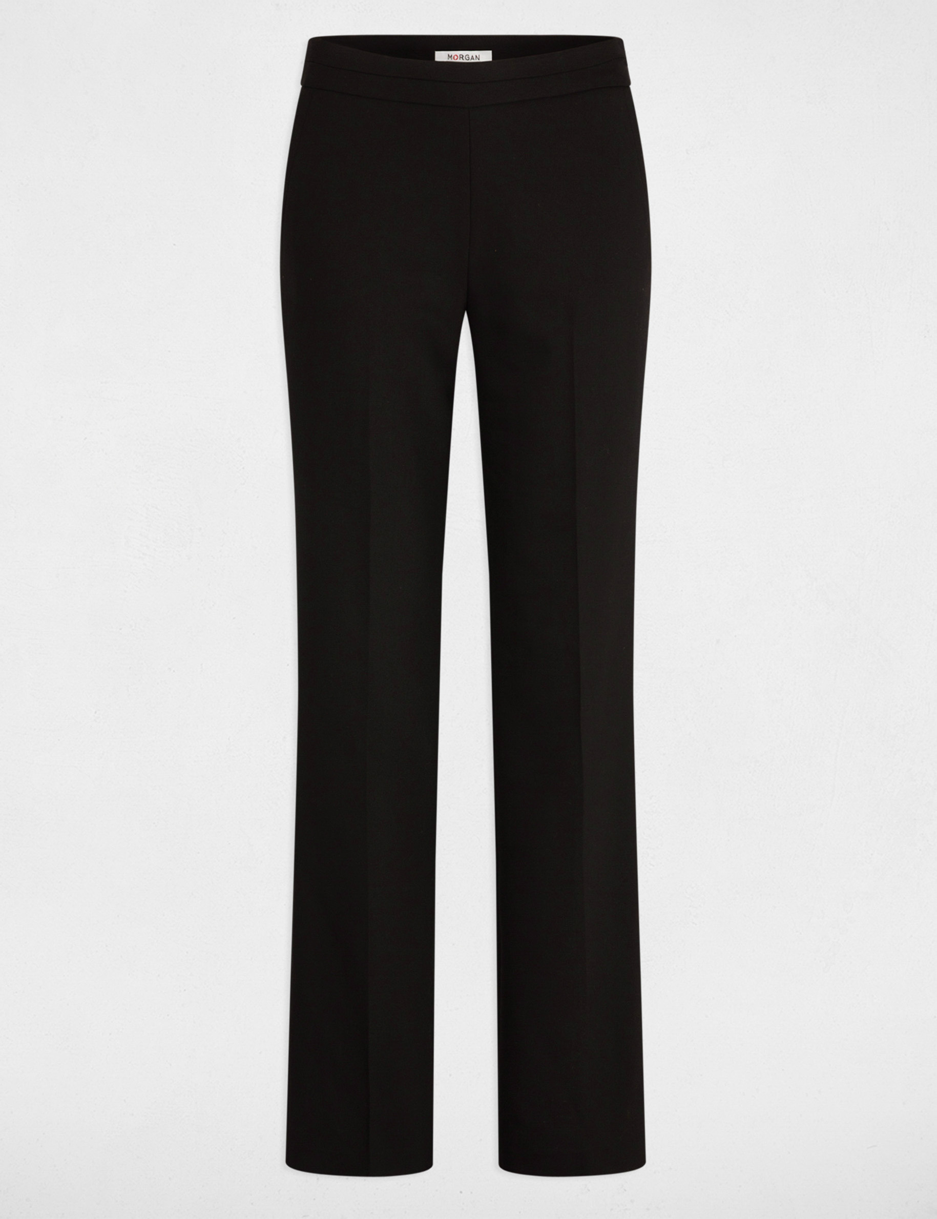 Pantalon ajusté noir femme