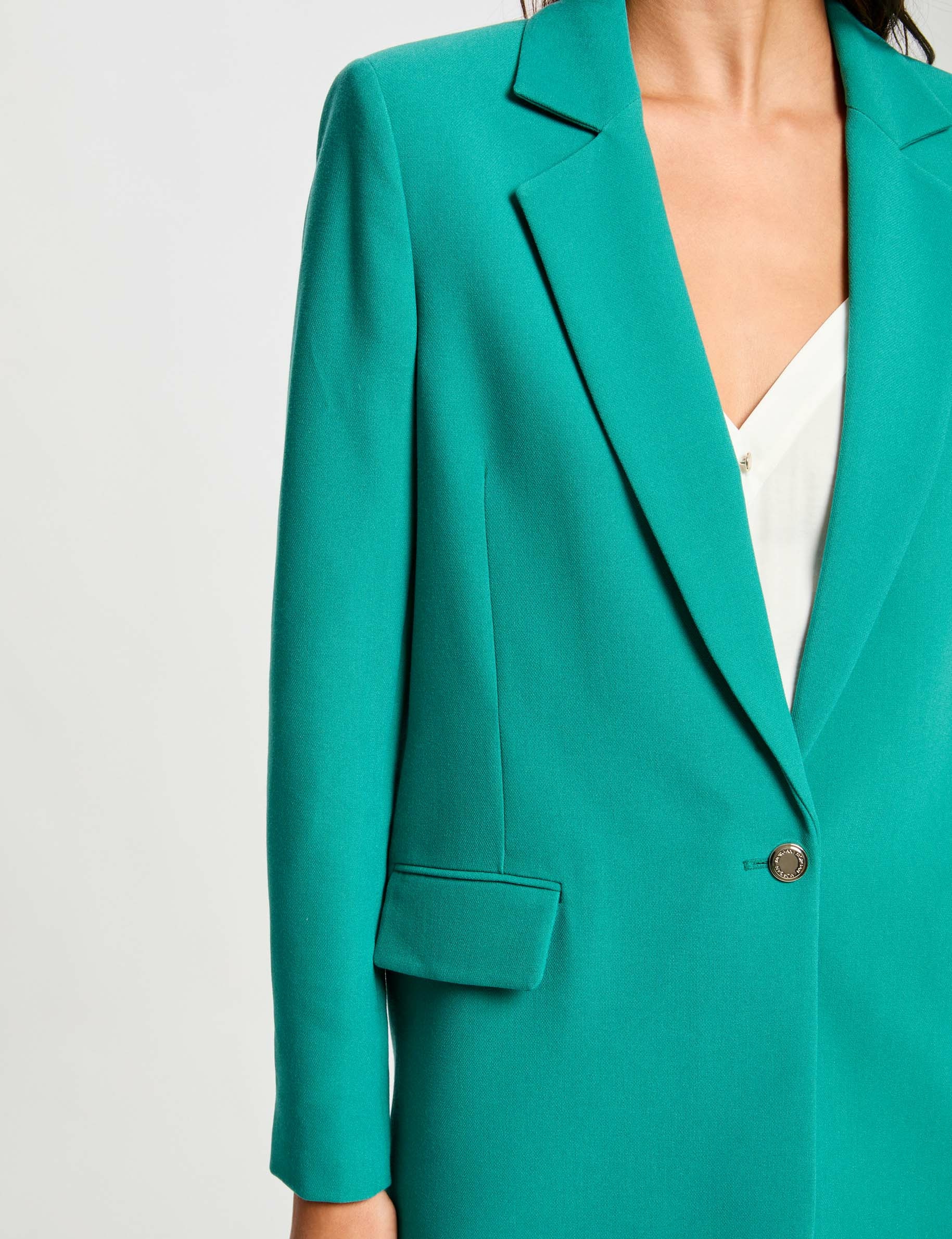 Blazer manches longues vert moyen femme