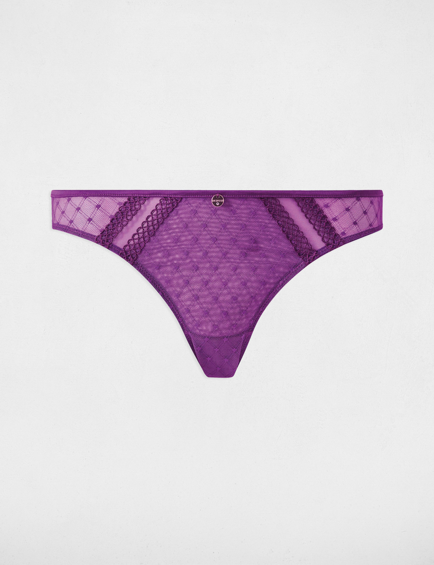 Culotte en dentelle violet femme