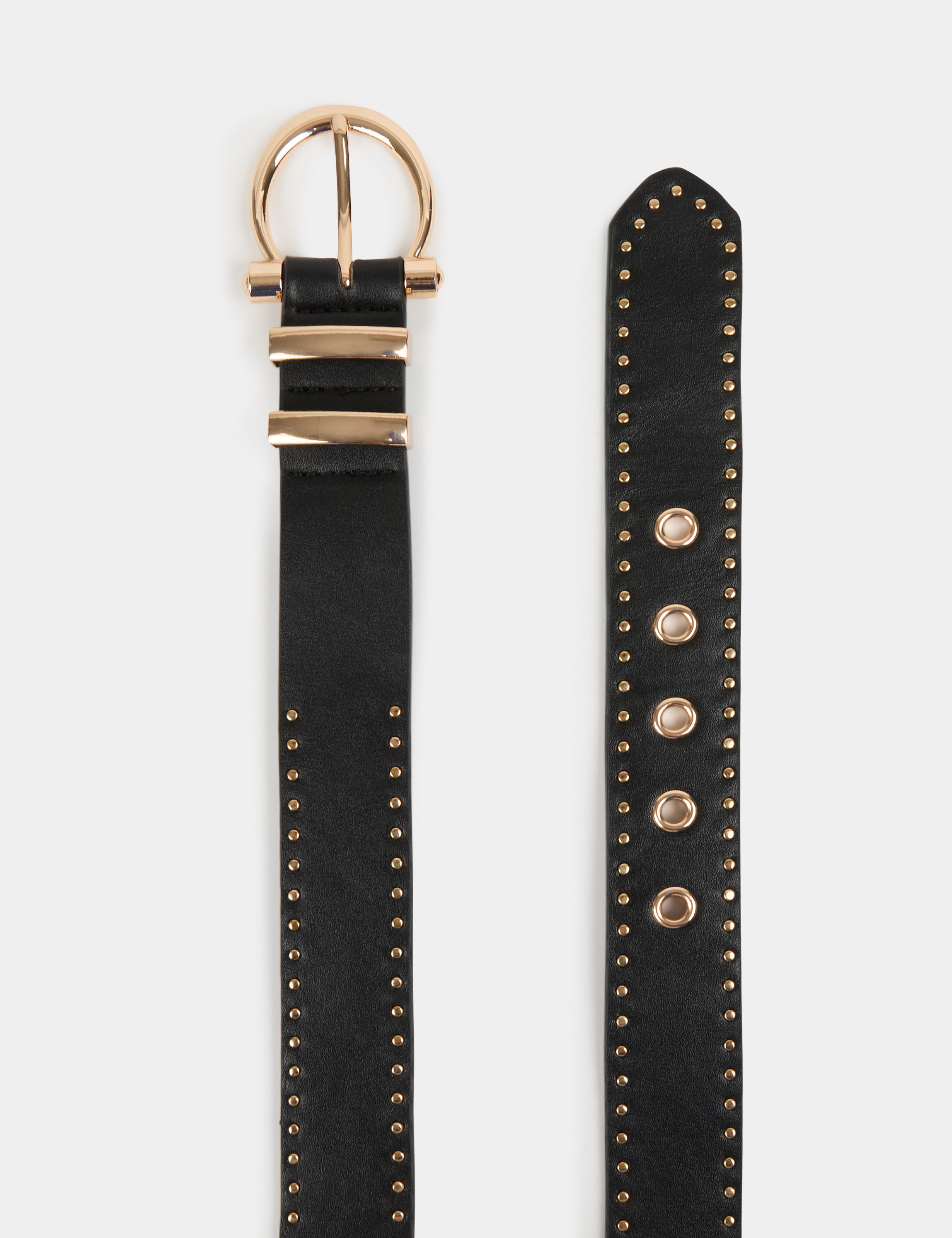 Riem met studs zwart vrouw