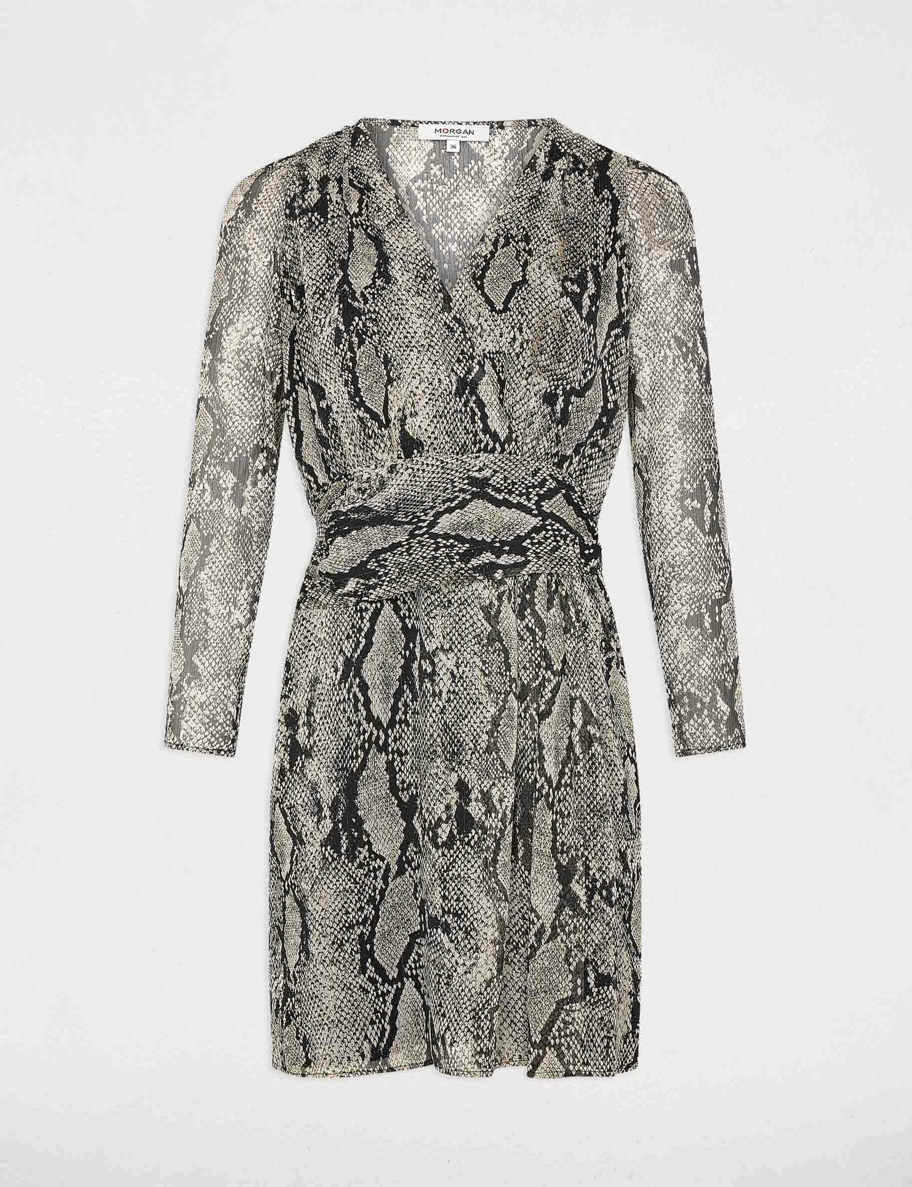 Robe courte imprim python multico femme