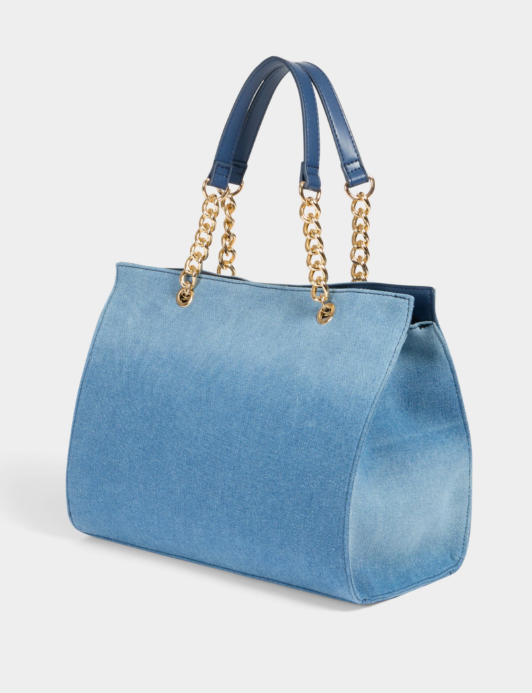 Handtas van denim stone washed denim vrouw