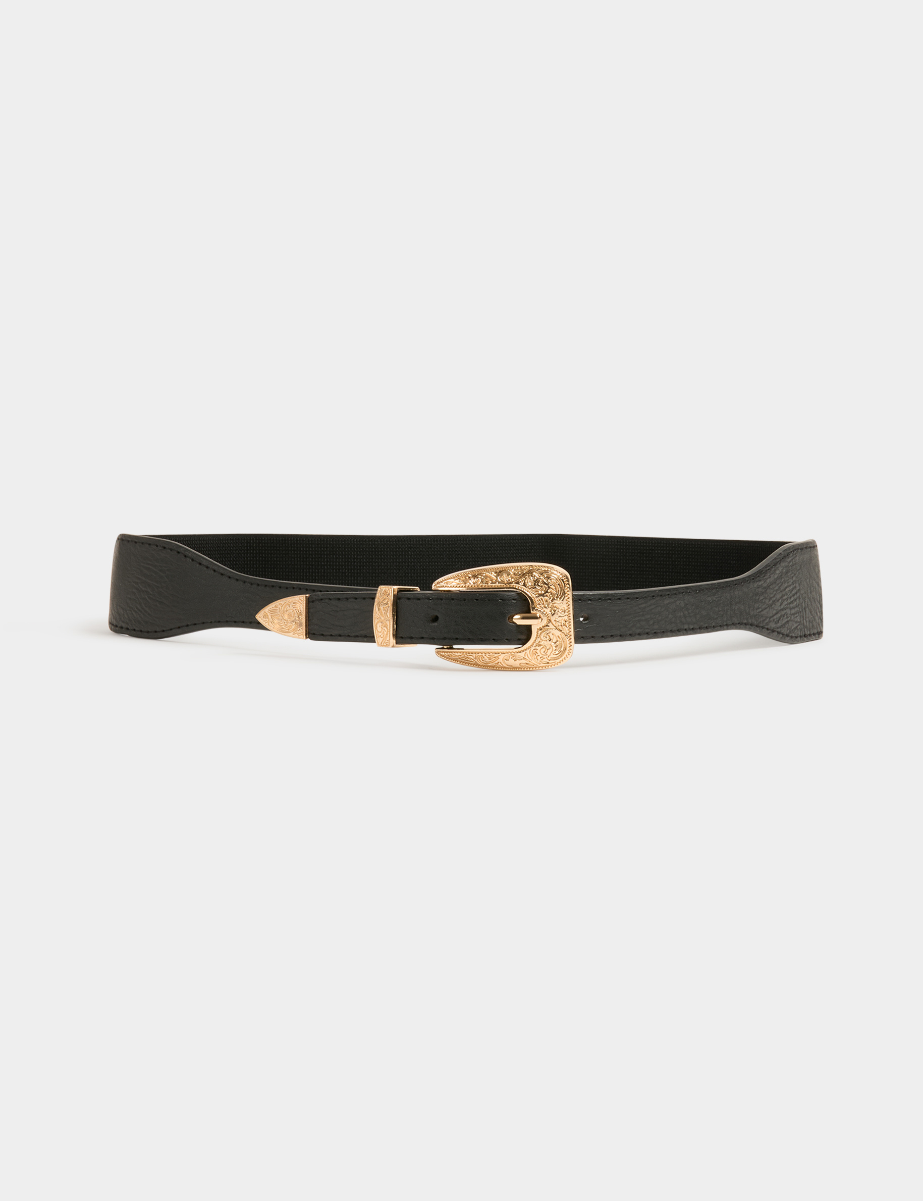 Ceinture élastiquée noir femme