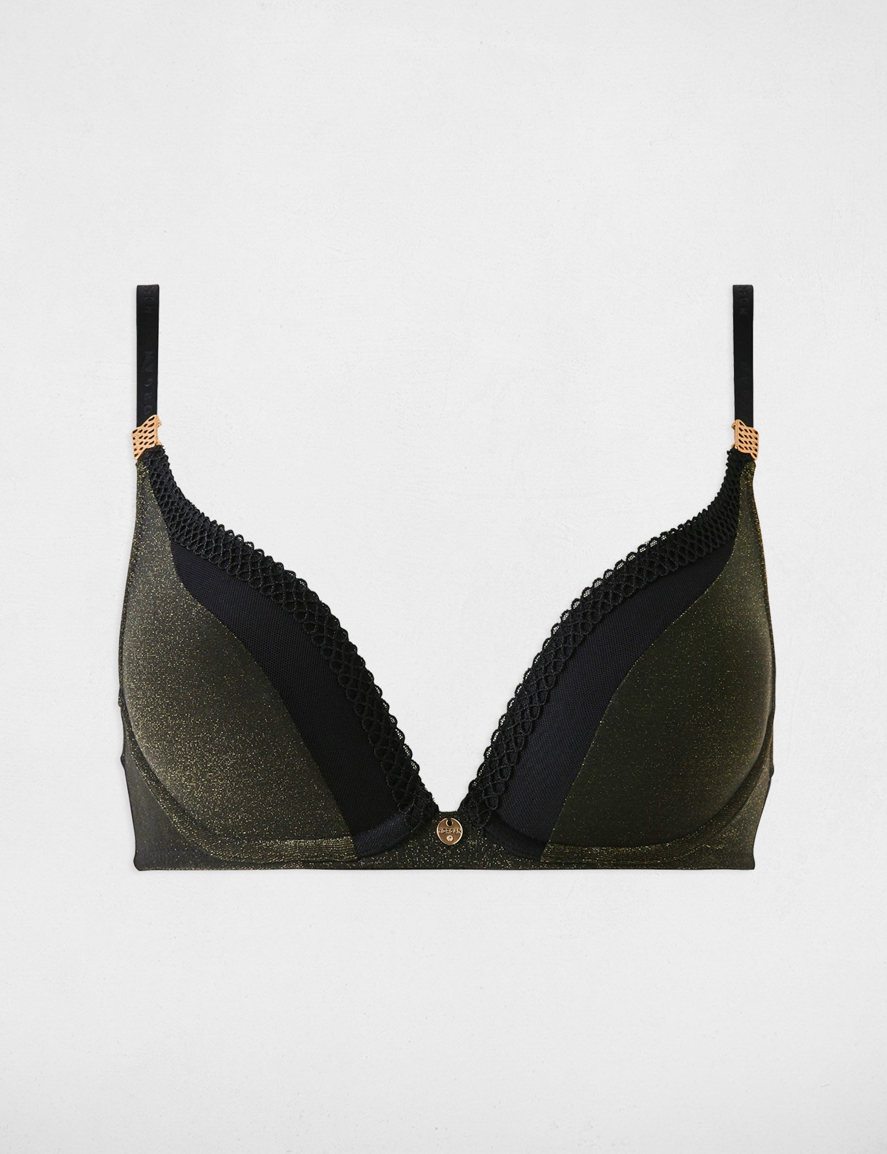 Soutien-gorge à coques noir femme