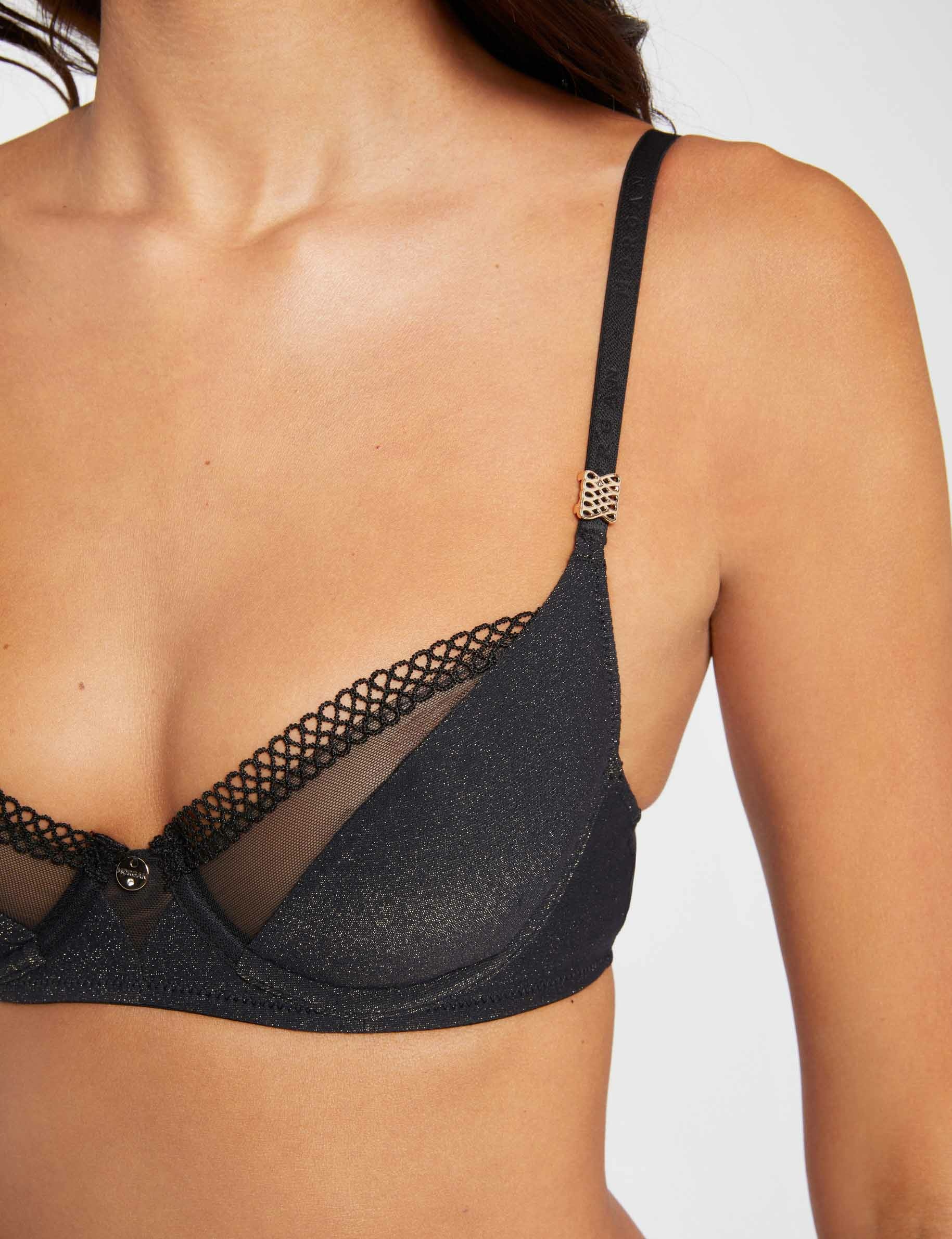 Soutien-gorge à armatures noir femme