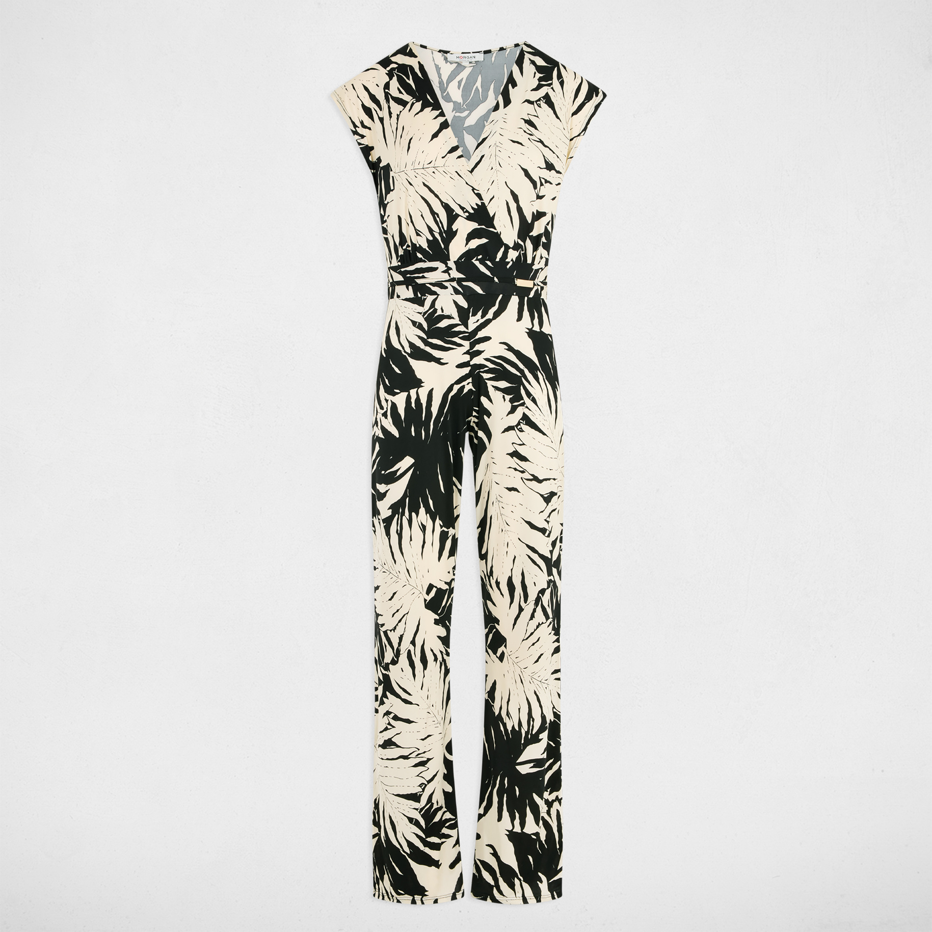 Lange jumpsuit met print meerkleurig vrouw