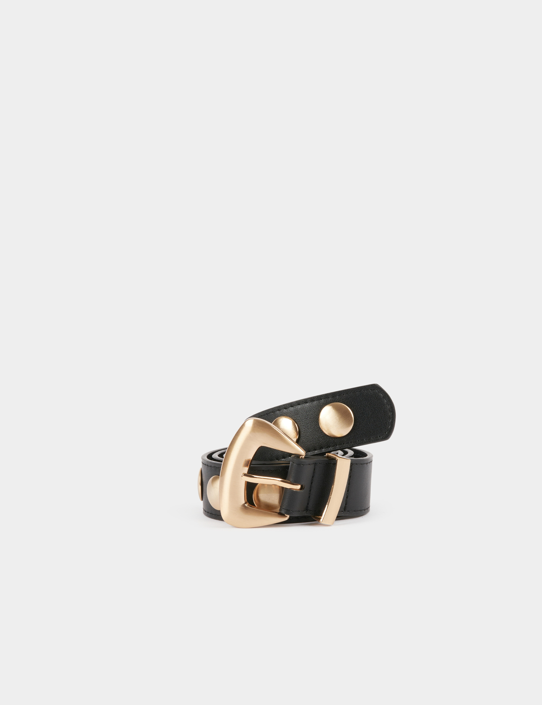 Ceinture cloutée noir femme