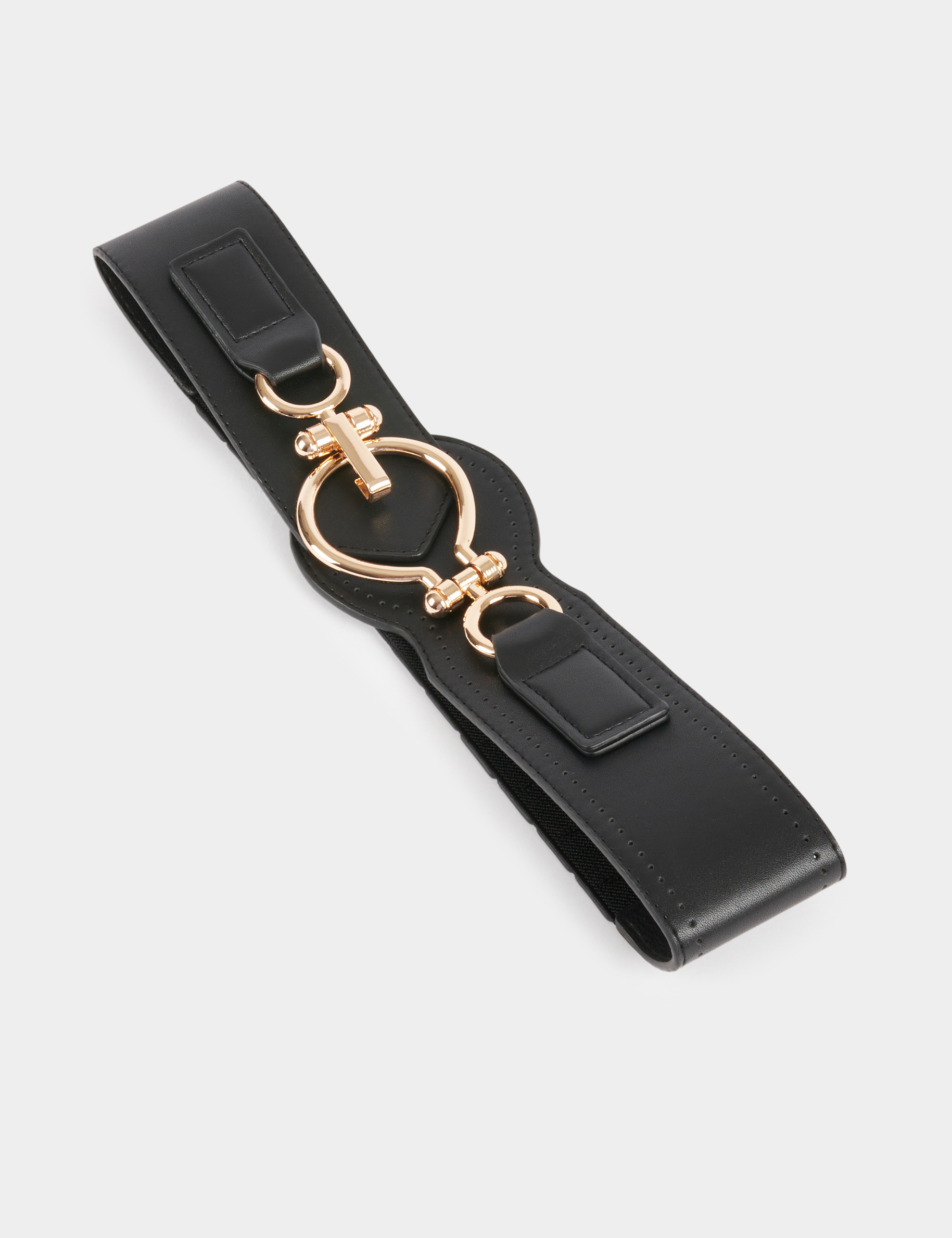 Ceinture élastiquée noir femme