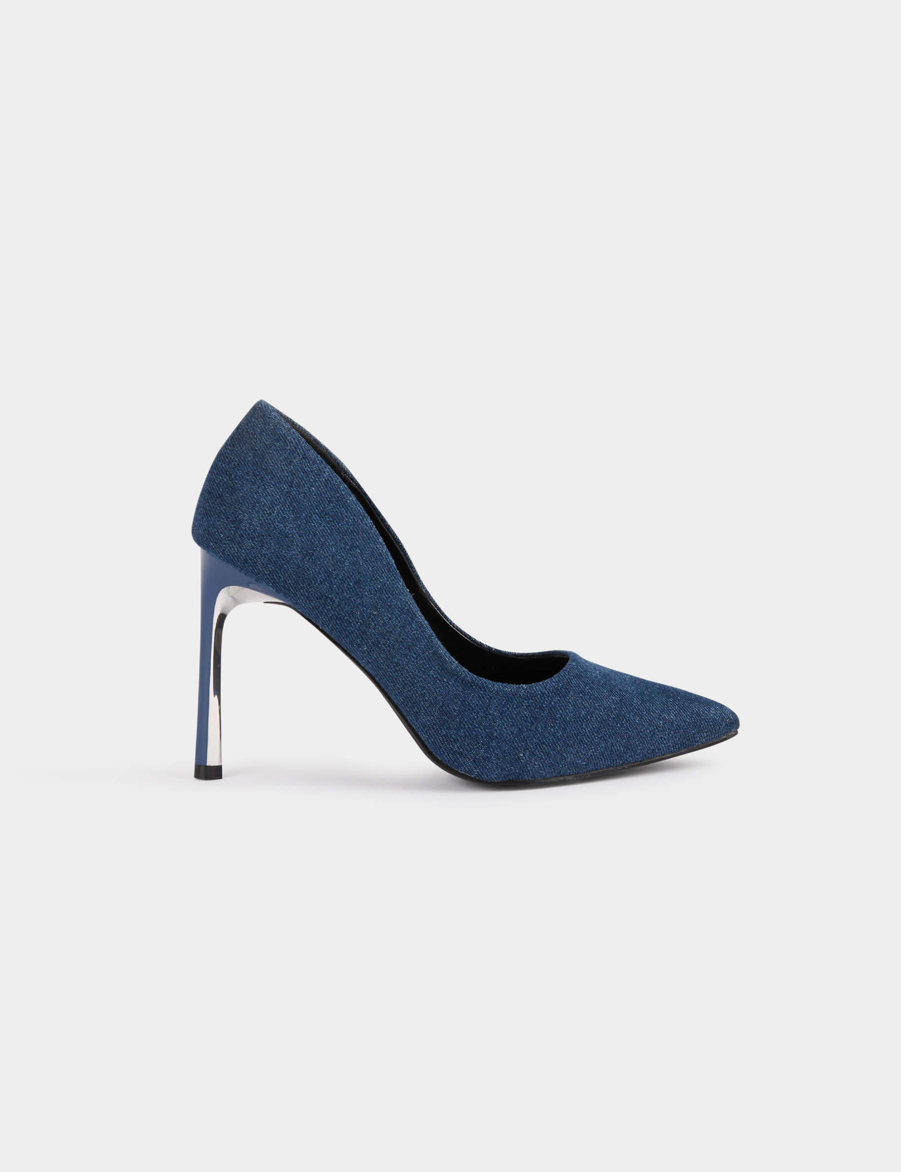 Escarpins en jean denim brut femme