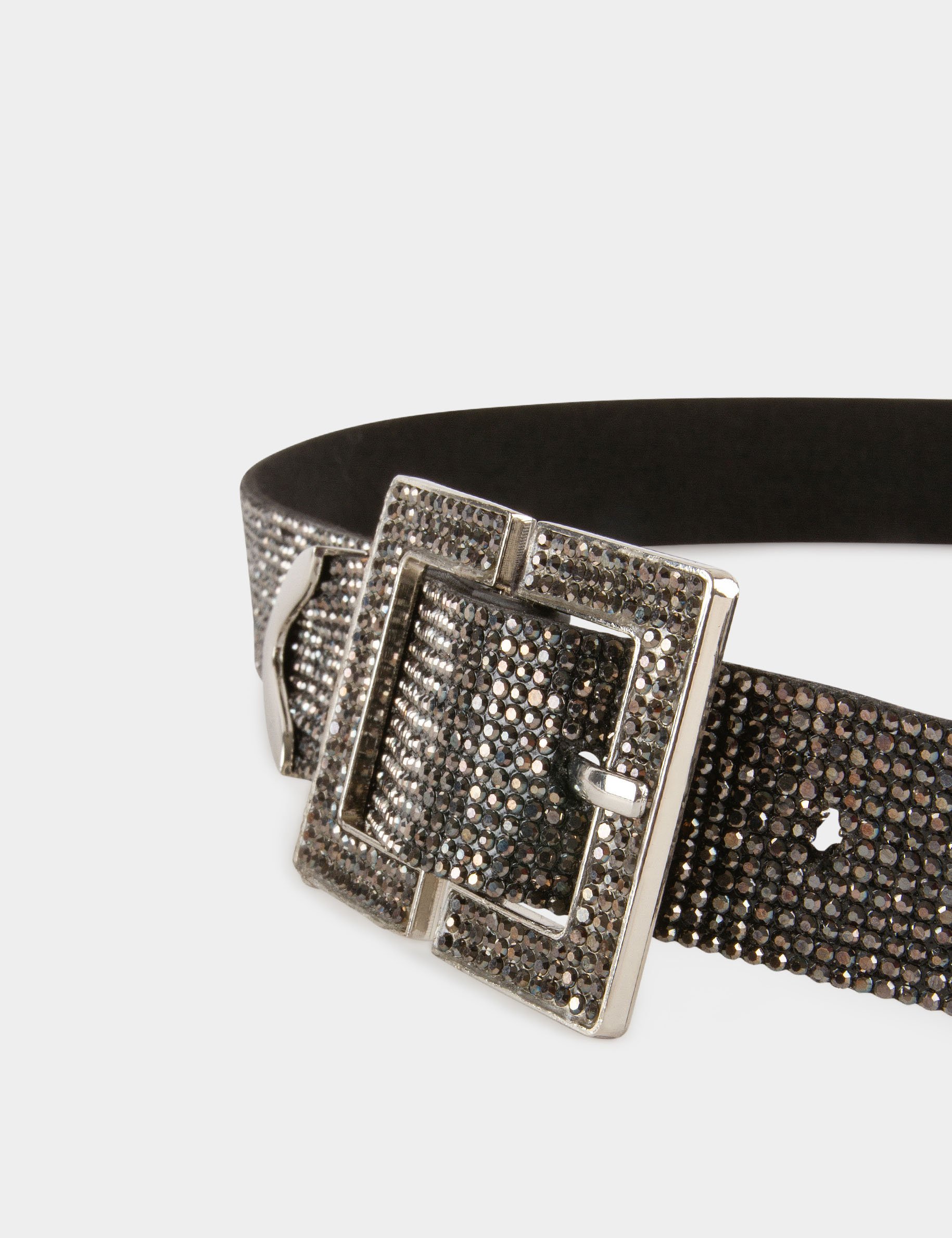 Riem met strass gris clair vrouw