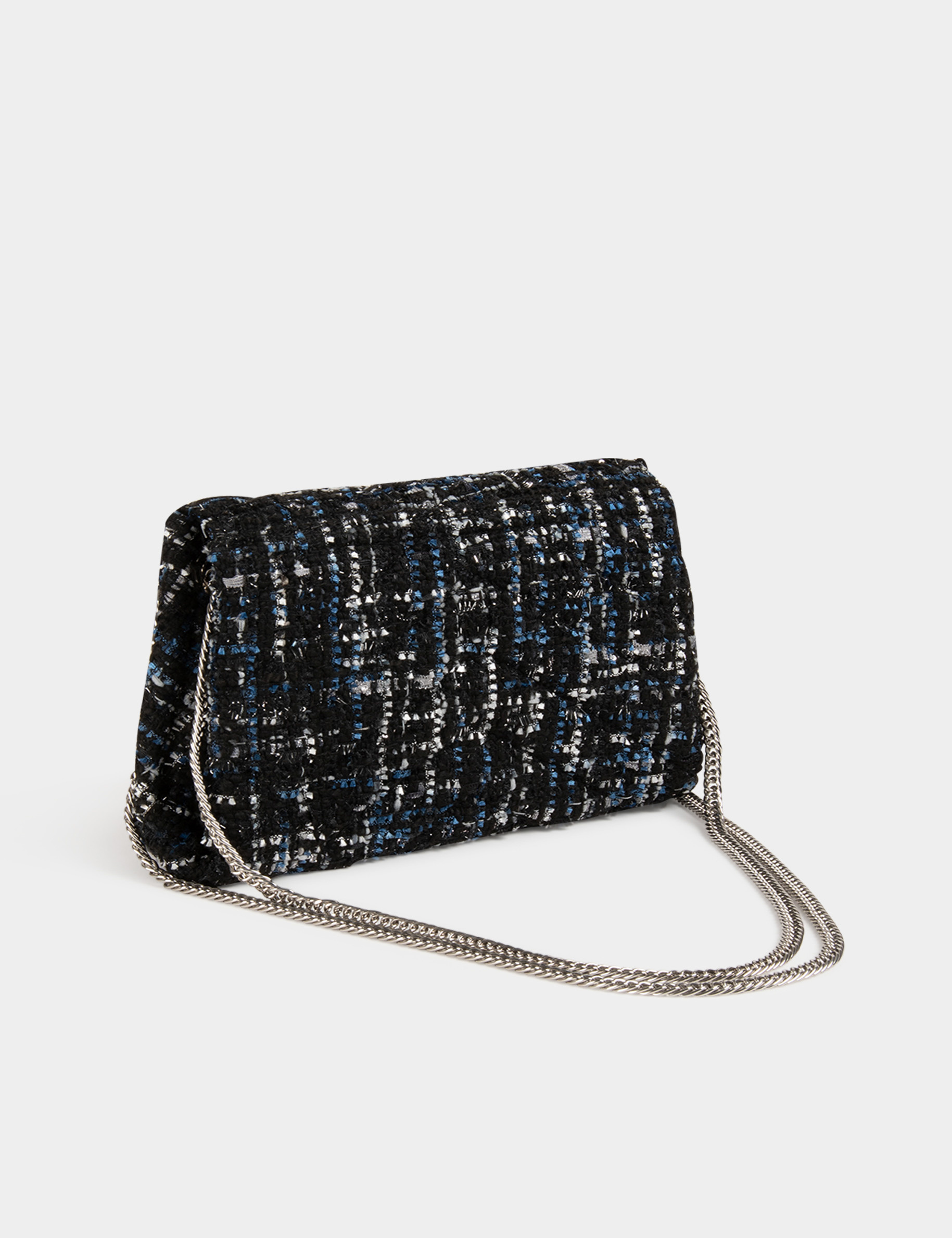 Sac tweed noir femme