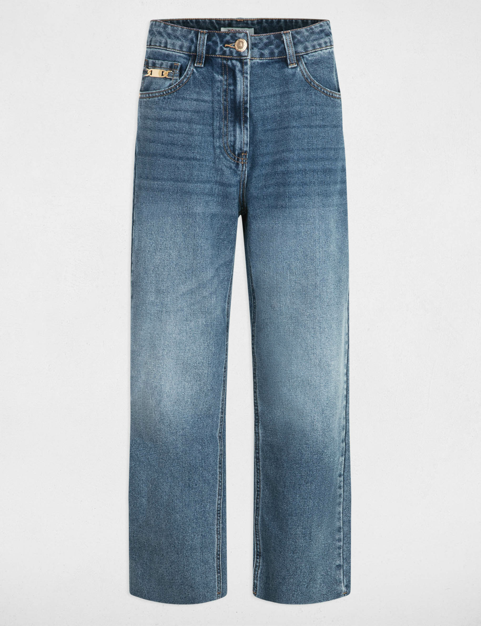 Jeans droit 7/8ème jean stone femme