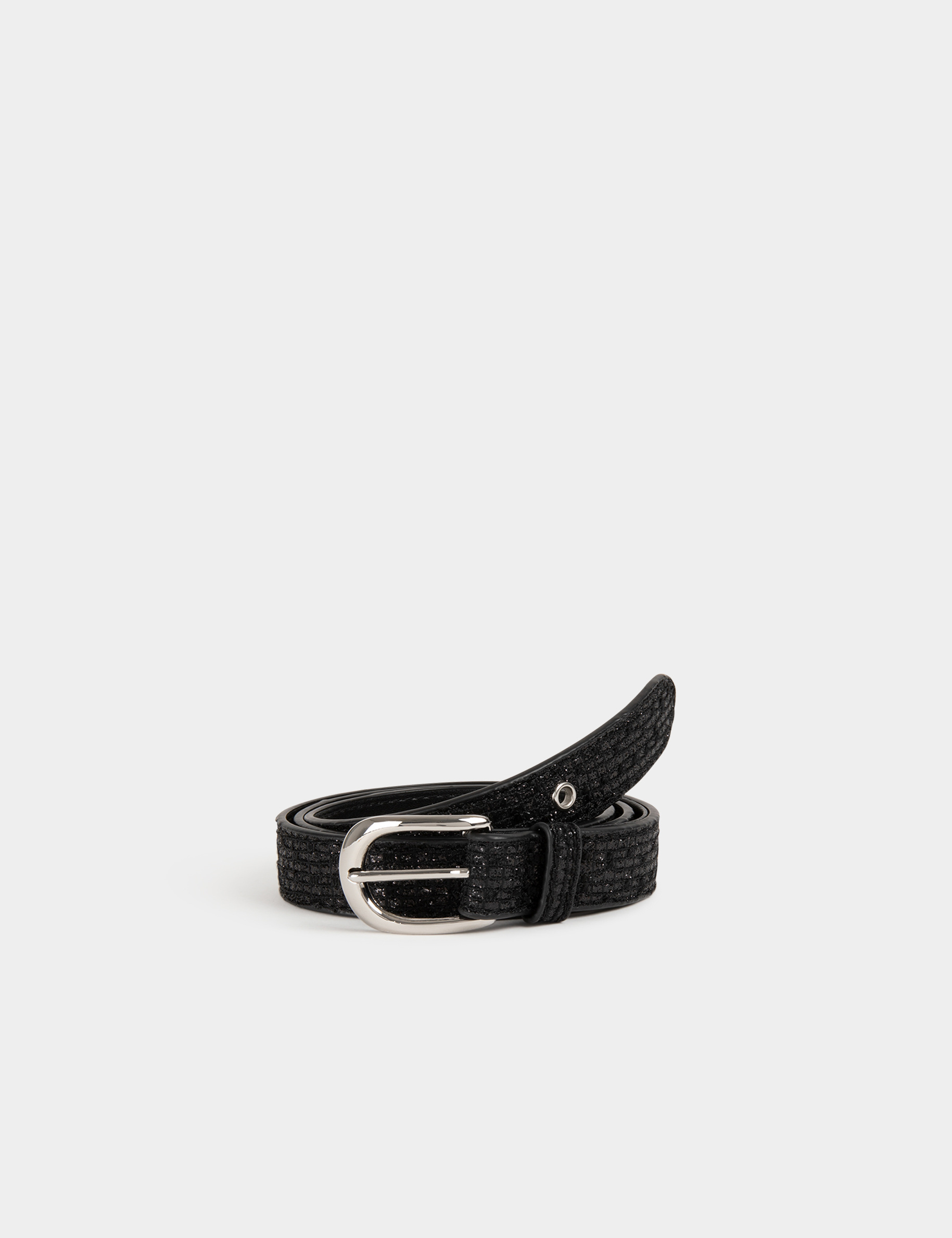 Metallic riem zwart vrouw