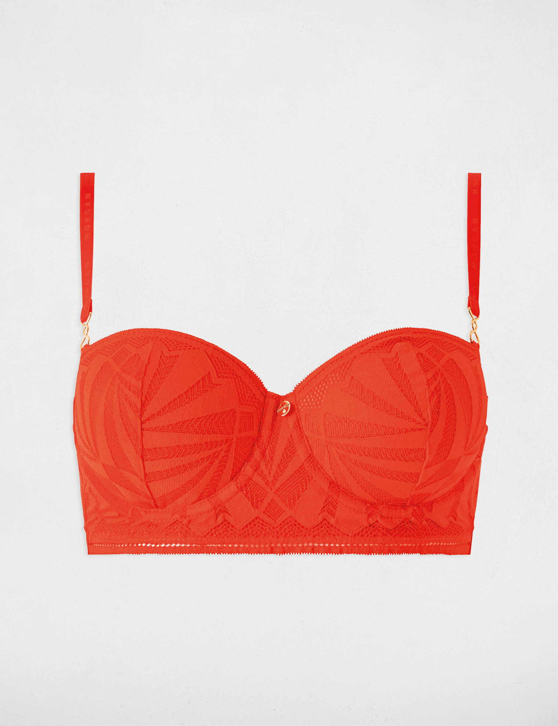 Soutien-gorge à coques orange femme