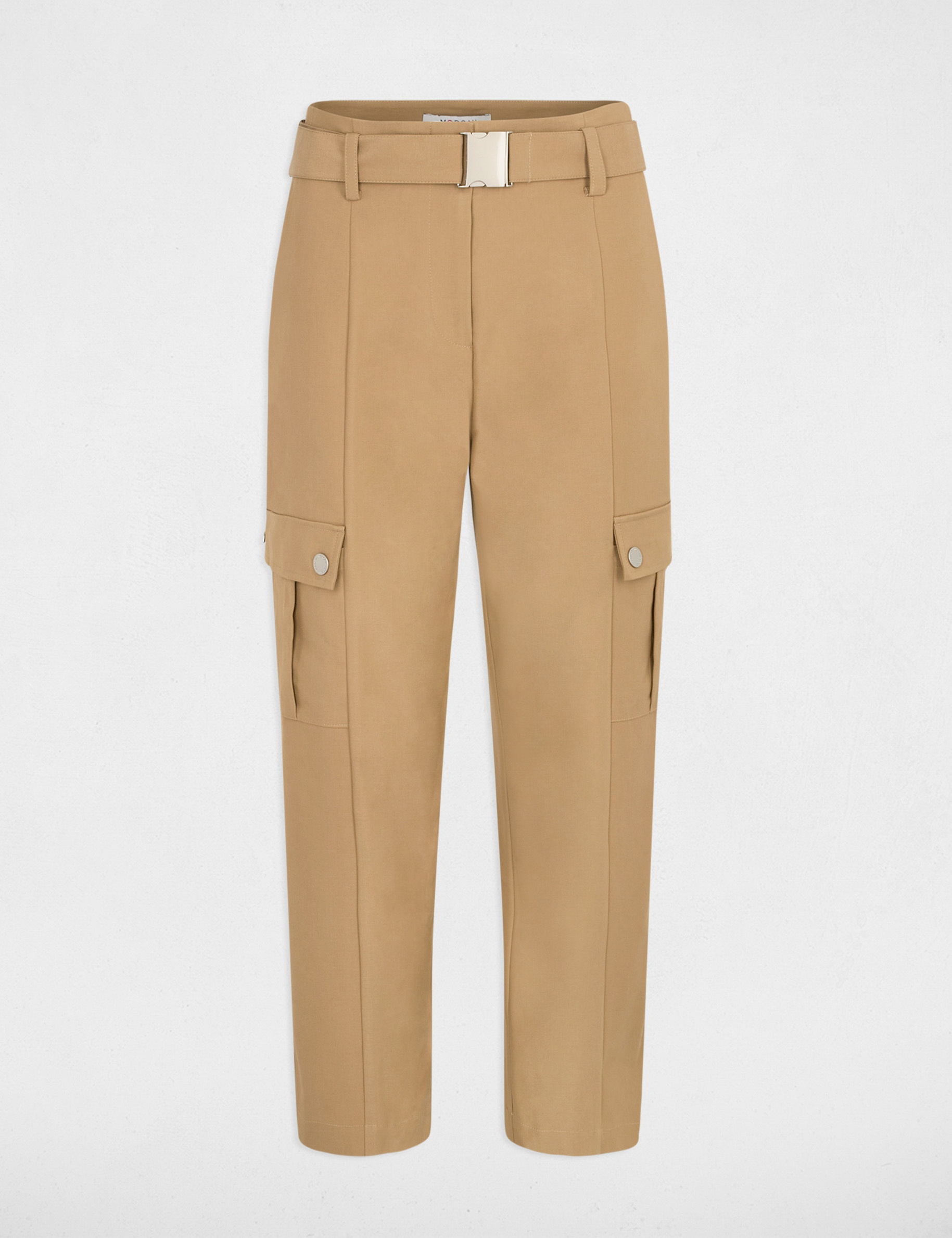 7/8 cargo broek beige vrouw