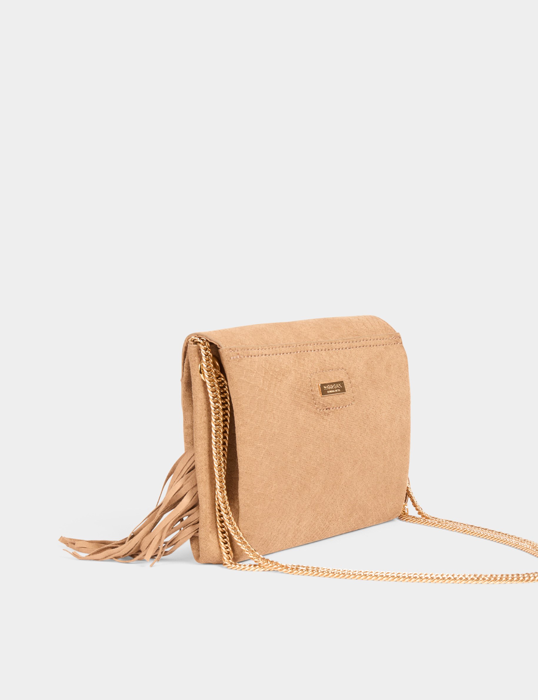 Clutch tas met franjes zand vrouw