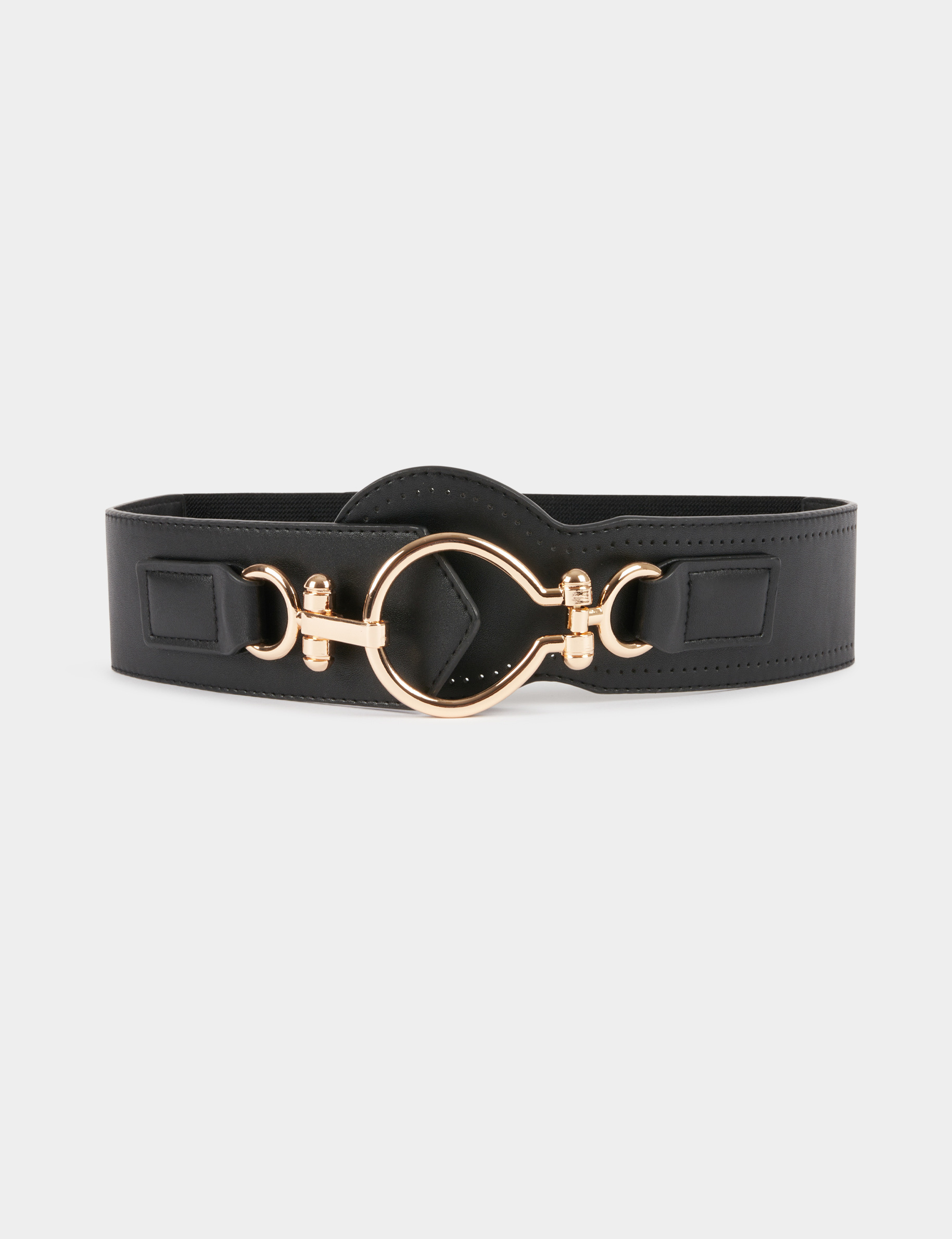 Ceinture élastiquée noir femme