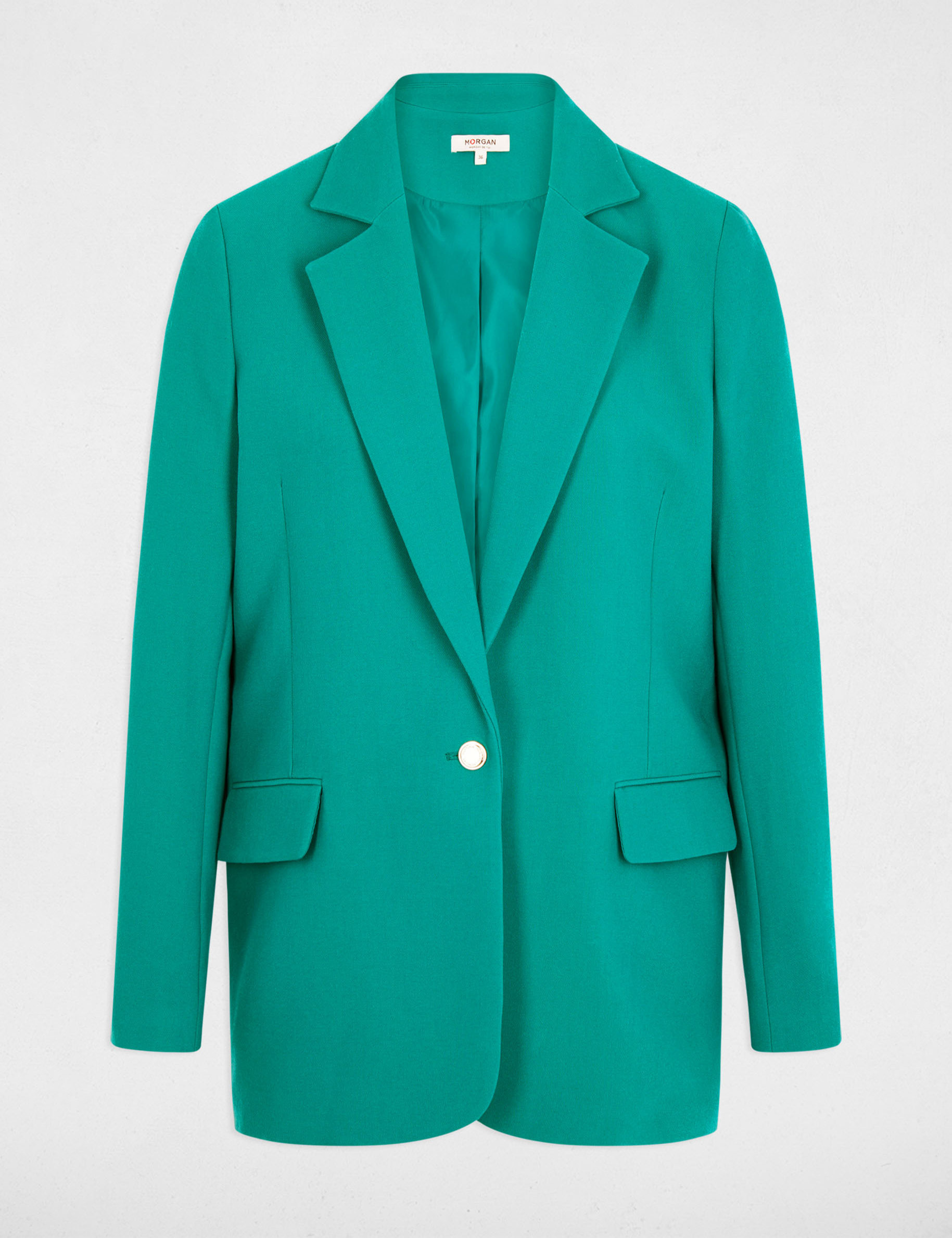 Blazer met lange mouwen medium groen vrouw