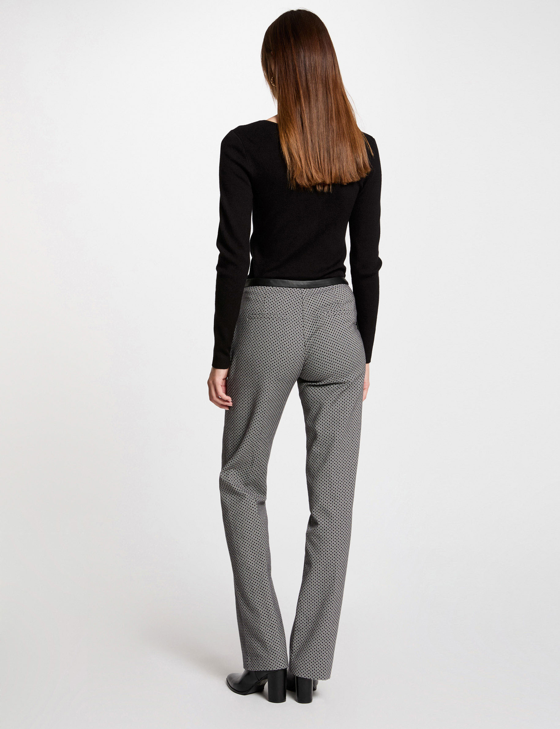 Pantalon ajusté imprimé multico femme