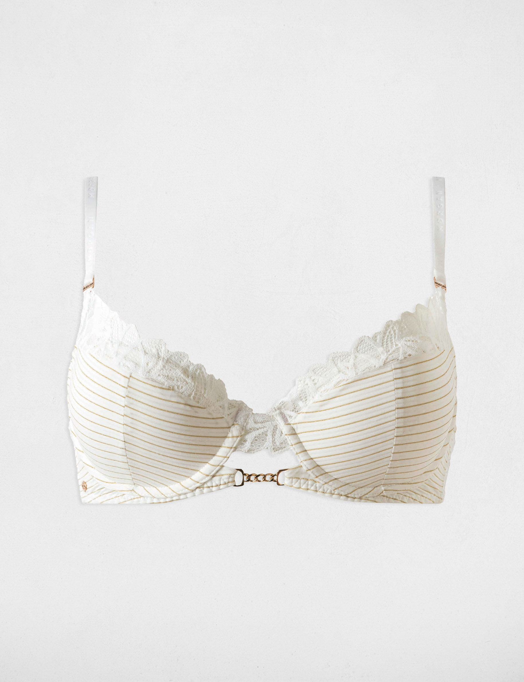 Soutien-gorge à coques ivoire femme