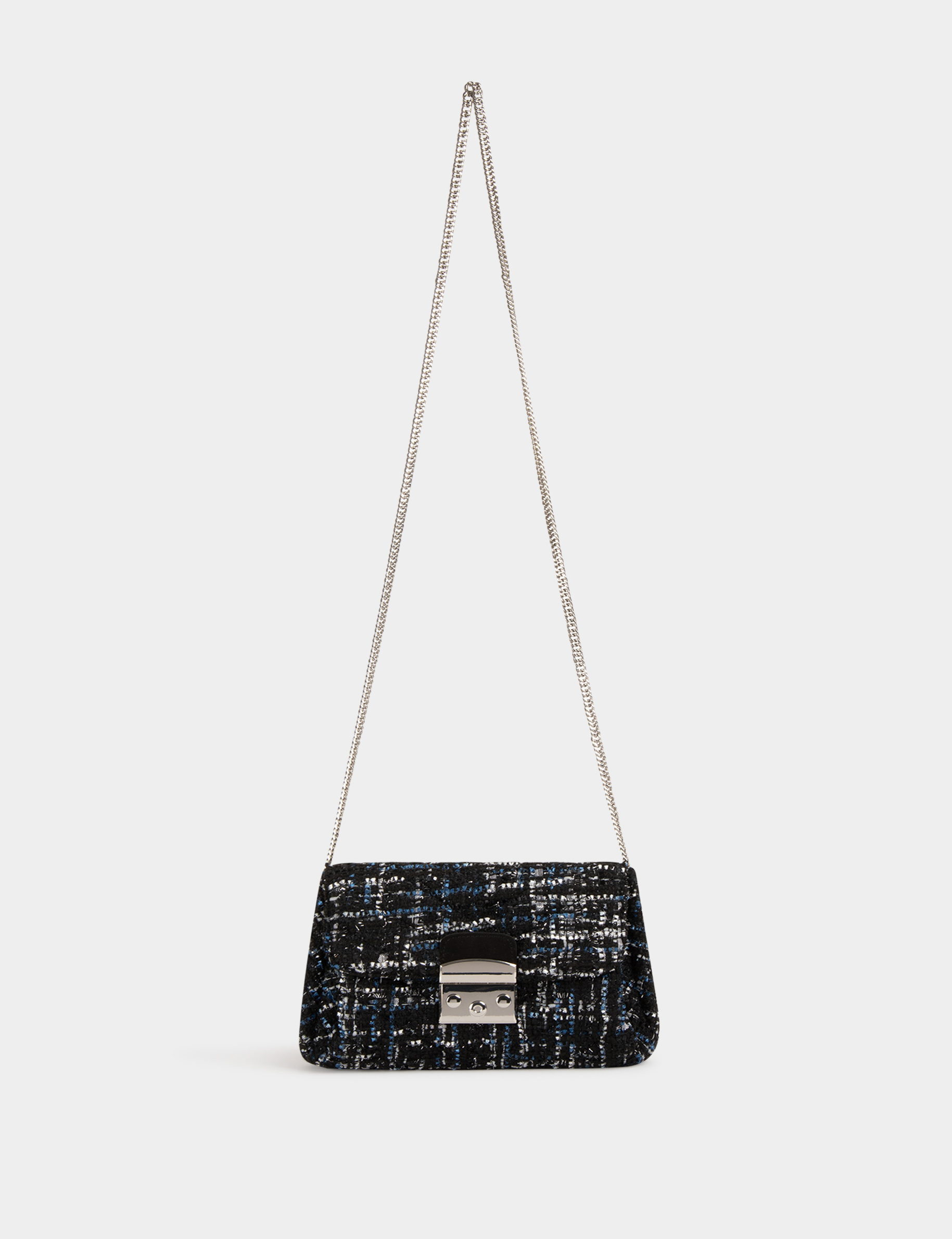 Sac tweed noir femme