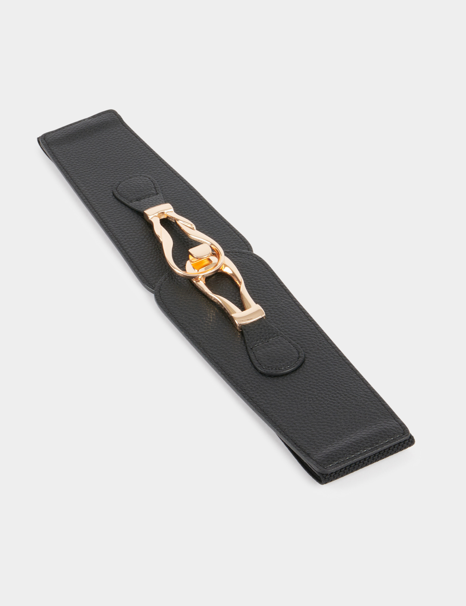 Ceinture élastiquée noir femme