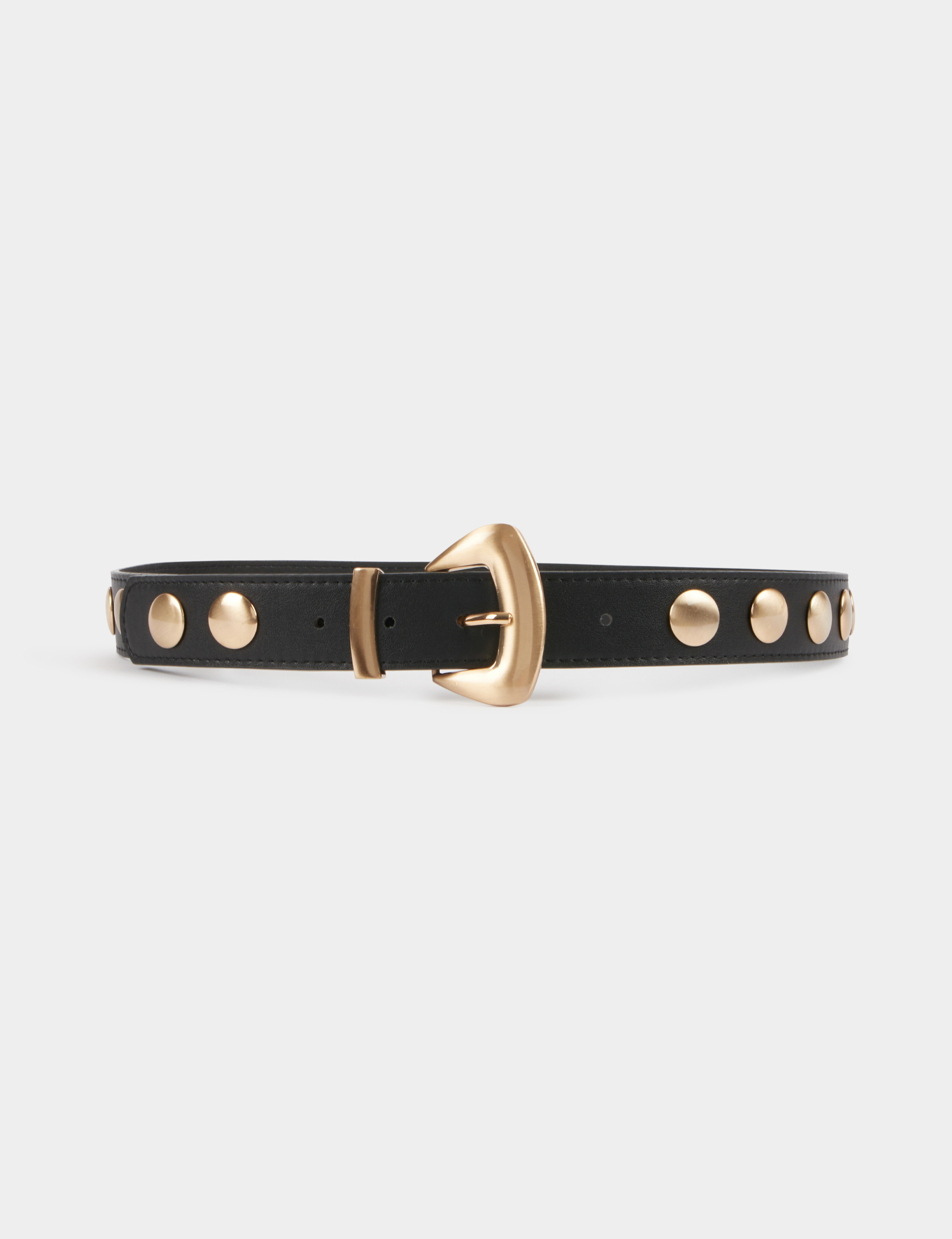 Ceinture cloutée noir femme