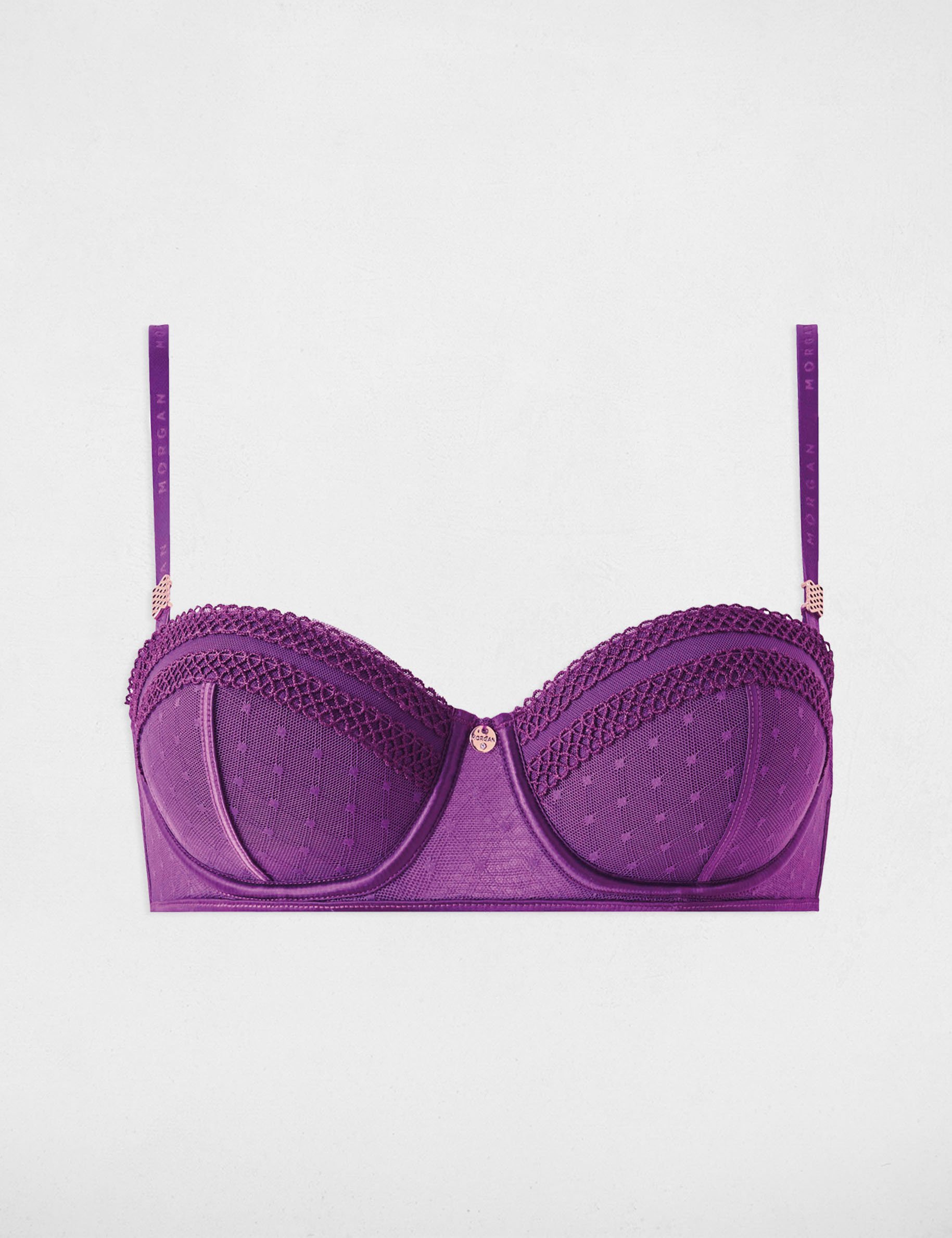 Soutien-gorge bandeau violet femme